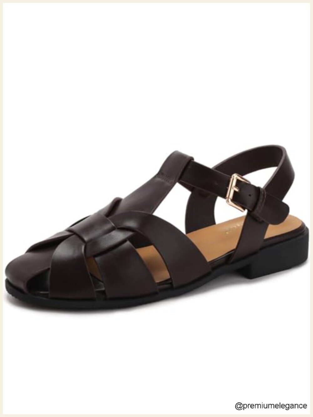 Women's Woven Fisherman Sandals Adjustable Buckle Non-Slip Summer Flats